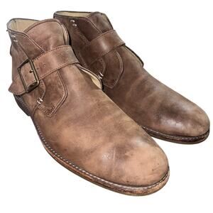 UGG Australia Men’s 10M Graham Distressed Leather  Strap Boots Casual 1003381